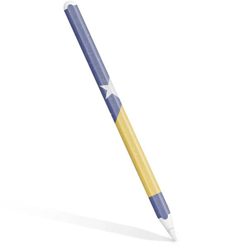Bosnia and Herzegovina Flag Distressed Apple Pencil (2nd Gen 2019) Skin